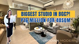 Inside the Biggest Studio in Uptown BGC (40sqm!) | Uptown Modern 🇵🇭🏙️