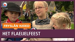 REPO: Duitse stoomploeg op Flaeijelfeest in Nieuwehorne