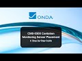 CMS-0300 Cavitation Monitoring Sensor by Onda Corporation Placement Guide