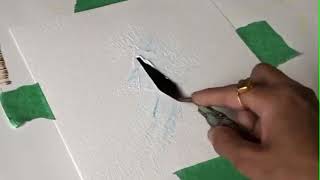 Floral Art On Paper / Abstract Painting Demonstration / Easy Abstract / Satisfying Abstract