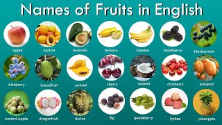 Fruits in English - Learn names of fruits - English vocabulary lesson