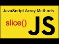 slice() - JavaScript Array Methods