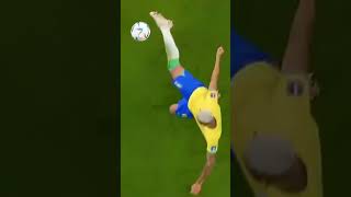 Richarlison overhead kick during Brazil vs Serbia World Cup 2022