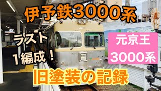 【伊予鉄道】3000系旧塗装の記録