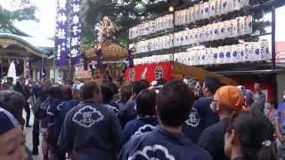 四谷・須賀神社　例大祭２０１５　連合神輿渡御　宮入　左門町　２０１５．６．７