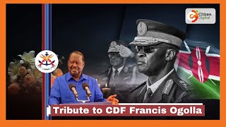 Azimio leader Raila Odinga tribute to General Francis Ogolla