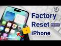 How to Factory Reset Locked iPhone Without Computer or iTunes 2024