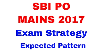 SBI PO MAINS Exam Strategy  and Expected Pattern [ In Hindi ]