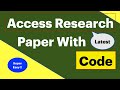 Papers with Code | Research papers with code