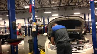 Time lapse Subaru engine pull