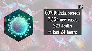 COVID: India records 7,554 new cases, 223 deaths in last 24 hours