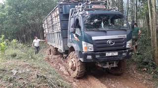 Forland 4x4 with chains in the Jungle