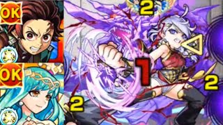 【超究極ストーム対策Lv1】鬼滅コンビが強すぎる件【モンスト】