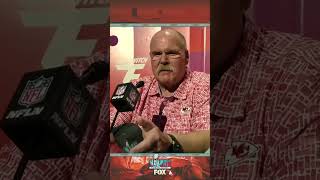 Andy Reid ALMOST impersonates Mahomes 😂😱 #Shorts #SuperBowlLVII #Chiefs #PatrickMahomes