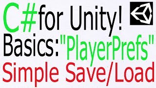 Unity C# Tutorial - Basics: "PlayerPrefs" - Save and Load Data between scenes