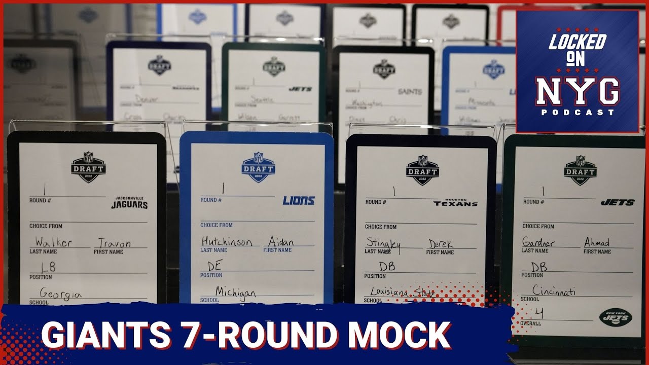 New York Giants 7-Round Mock Draft - YouTube