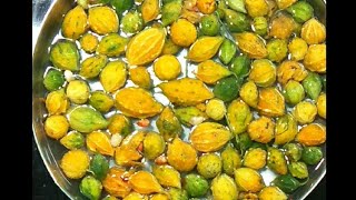 பாகற்காய் புளிக்குழம்பு | Bitter gourd curry recipe in tamil