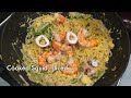 singapore hokkien mee with sambal chilli recipe creamy prawn fried noodles halal