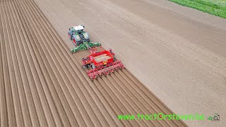 Fendt 1050 Vario Profi+ \u0026 Amazone KG 6002-2  + Grimme GL 860  -Hovagro Cadier en Keer (NL)