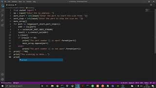 Creating A TCP Port Scanner Using Python | Part (1/2)