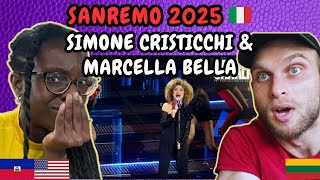 REACTION TO Sanremo 2025: Simone Cristicchi - Quando Sarai Piccola \u0026 Marcella Bella - Pelle Diamante