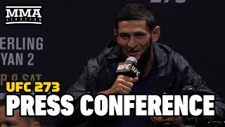 UFC 273 Pre-Fight Press Conference | Khamzat Chimaev, Gilbert Burns Get Heated
