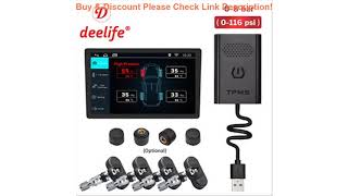 Review Deelife TPMS Android USB Tire Pressure Monitor System for ANDROID Car DVD Radio GPS Navigati