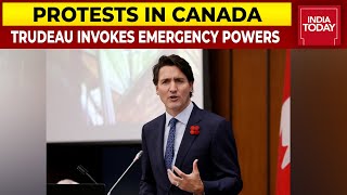 Canadian Prime Minister Justin Trudeau Invokes Emergency Powers To End Truckers' Protest