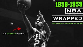 1958-1959 NBA SEASON IN 8 MINUTES | NBA WRAPPED *RARE FOOTAGE*