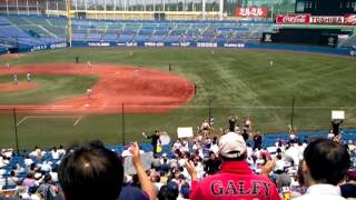 2012年5月6日　東京六大学野球　慶應義塾　ＶＳ　東大　2回戦　踊る太陽