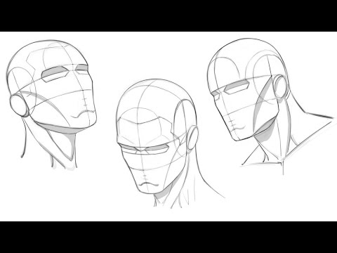 How To Draw Heads At Different Angles - YouTube