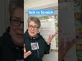 itch vs scratch languagelearning esl english easyenglish words