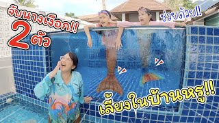 จับนางเงือกได้ 2 ตัว มาเลี้ยงที่สระว่ายน้ำในบ้านสุดหรู!! | ละครสั้นหรรษา | แม่ปูเป้ เฌอแตม Tam Story