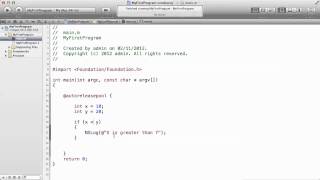 Objective C Tutorials 22 IF Statement Example
