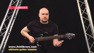 How To Play  - Down From The Sky by Trivium  - Intro Guitar Lesson with Andy James Licklibrary