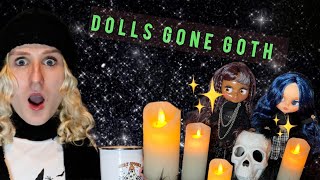 Blythe Turns Goth: Dolls Gone Goth Challenge- Warm In Black !