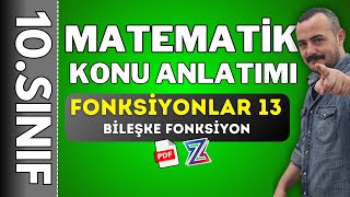 10. Sınıf fonksiyonlar  | Bileşke Fonksiyon |  fonksiyonlar 13  🚩PDF 🚩