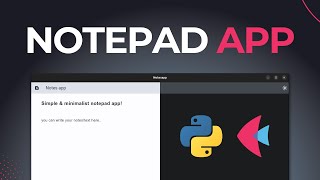Build a Notepad App with Python & Flet! (ASMR Programming - No Talking)
