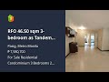 rfo 46.50 sqm 3 bedroom as tandem condo unit in pasig city