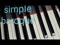 simple baroque 6 j.s.bach sarabande