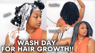 My Full Wash Day Routine for HAIR GROWTH