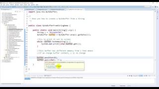 Java NIO - Create a ByteBuffer From a String