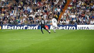 Real Madrid right back - winger Sergio Ramos | follow his movements up and down the sideline