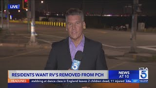 Residents wants RV's removed from Pacific Coast Highway