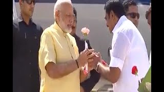 PM Narendra Modi arrives in Madurai to inaugurate Dr APJ Abdul Kalam memorial in Rameshwar