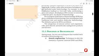 Biotechnology principles and processes