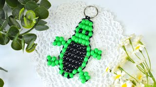 How to Make Turtle Shaped Keychain with ponybeads?