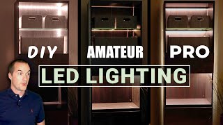 LED Strip Lighting Installs: Beginner, Intermediate and Expert Level