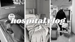 HOSPITAL VLOG🤍 | name reveal, big sister meeting baby brother for the 1st time & bringing home baby