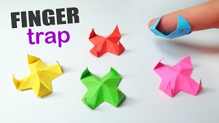 MAGIC Origami FINGER TRAP. How to make a paper antistress toy